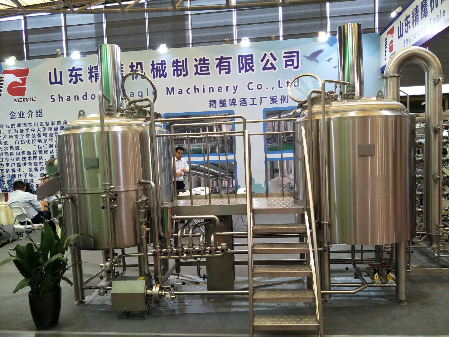 500L Turnkey beer brewing system mash fermentation tank from WEMAC